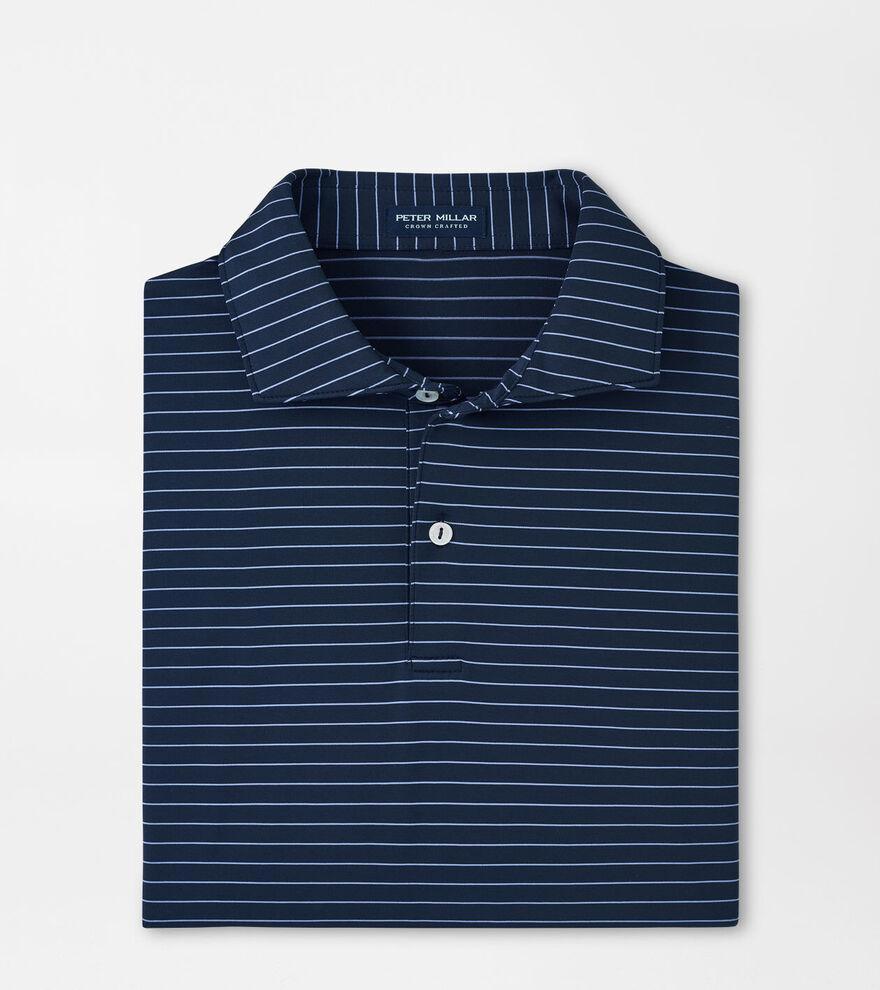 Peter Millar Mens Duet Performance Jersey Polo | Color: Navy | Size: M Product Image