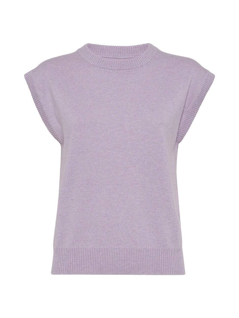 Womens Cashmere Sweater Vest Product Image