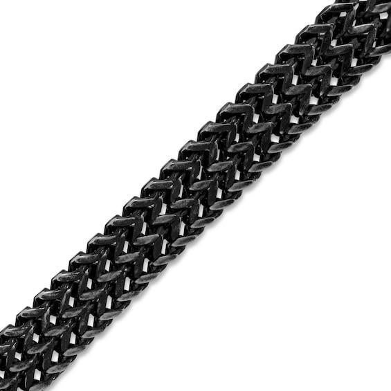 Men's 10.0mm Double Row Foxtail Chain Bracelet in Tri-Tone Stainless Steel - 8.5" Product Image