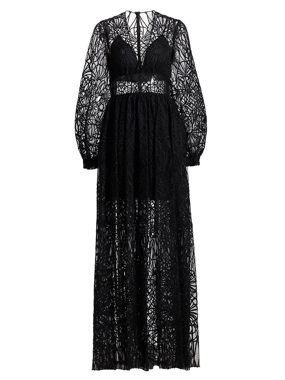 Womens Cathedral Embroidered Tulle Gown product image