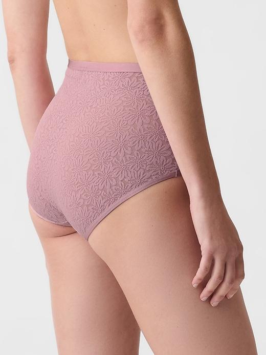 High Rise Floral Lace Brief Product Image