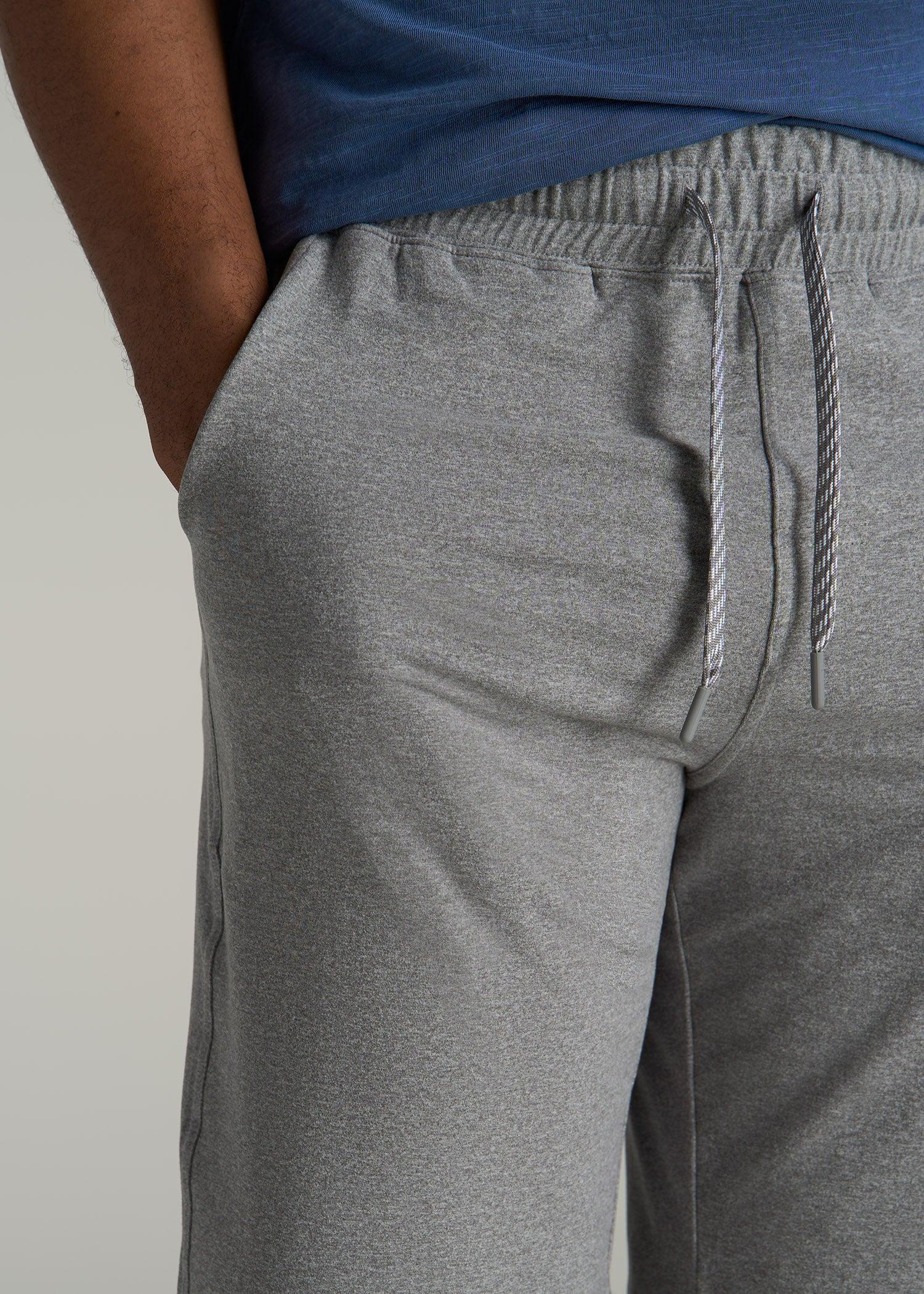 Weekender Stretch Lounge Shorts for Tall Men in Heathered Grey Male Product Image