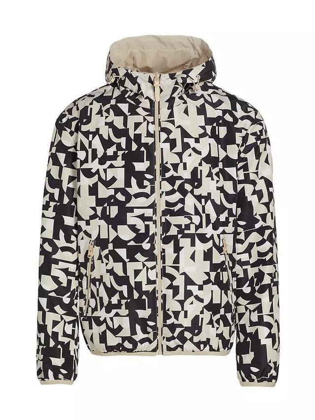 Abstract Reversible Hooded Jacket Product Image