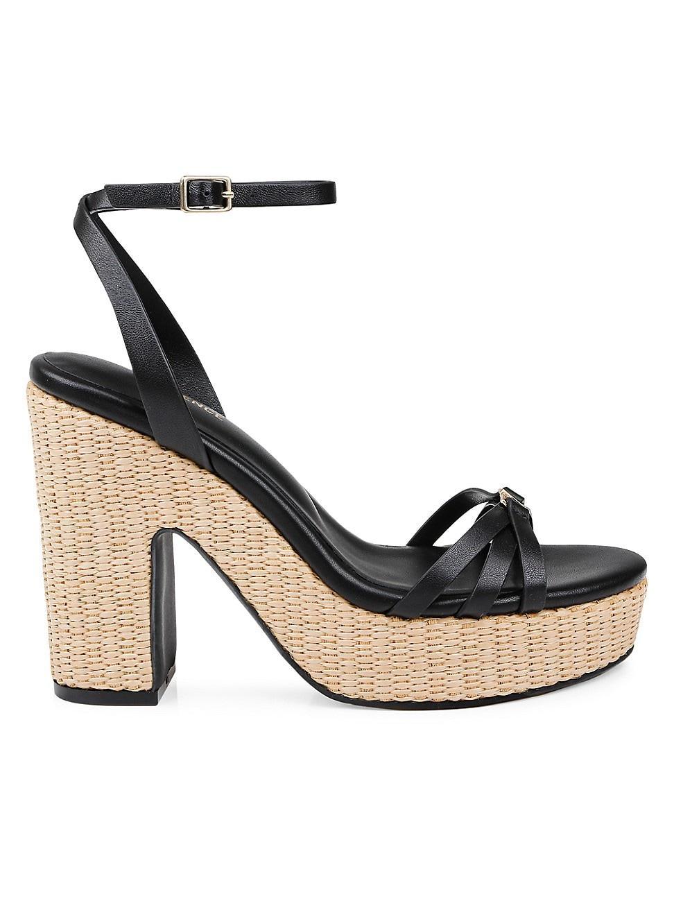 Womens Genevra 110MM Leather Platform Sandals Product Image