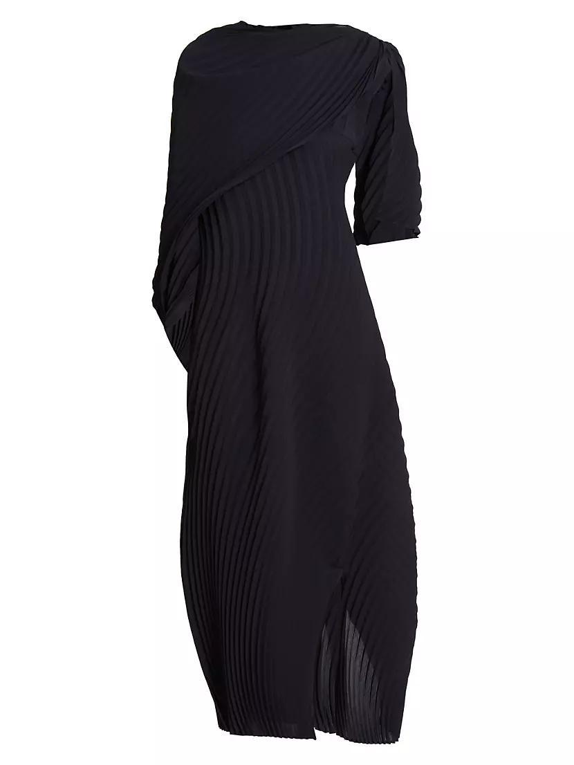 What Has Always Been Wrapped Pleats Dress Product Image