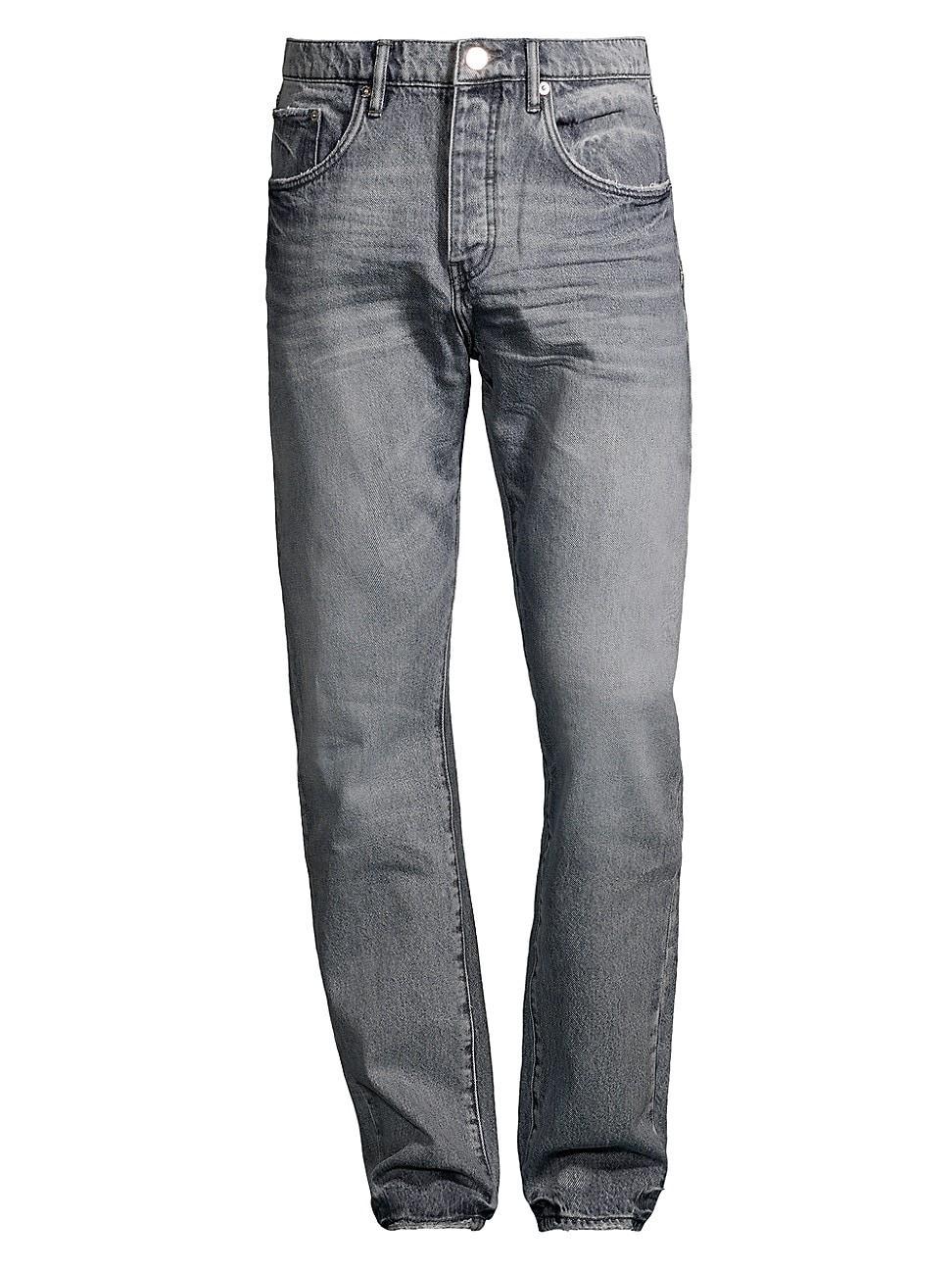 PURPLE BRAND Faded New Slate Straight Leg Jeans Product Image