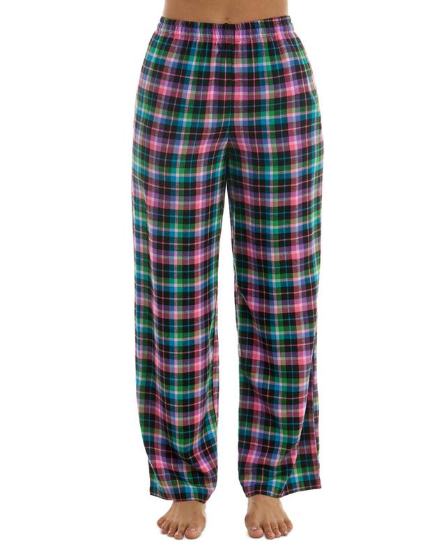 Roudelain Womens Printed Flannel Pajama Pants Product Image