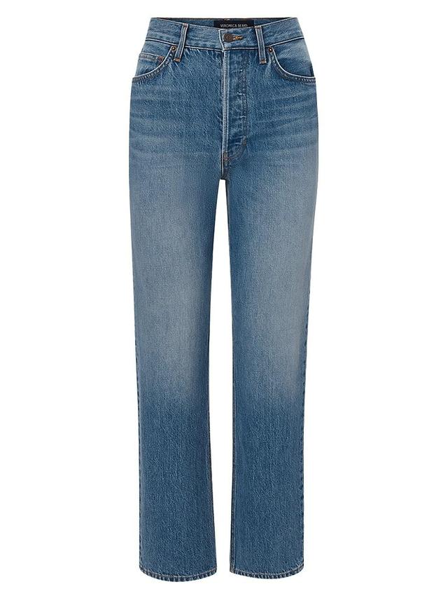 Womens Daniela High-Rise Straight-Leg Ankle Jeans Product Image