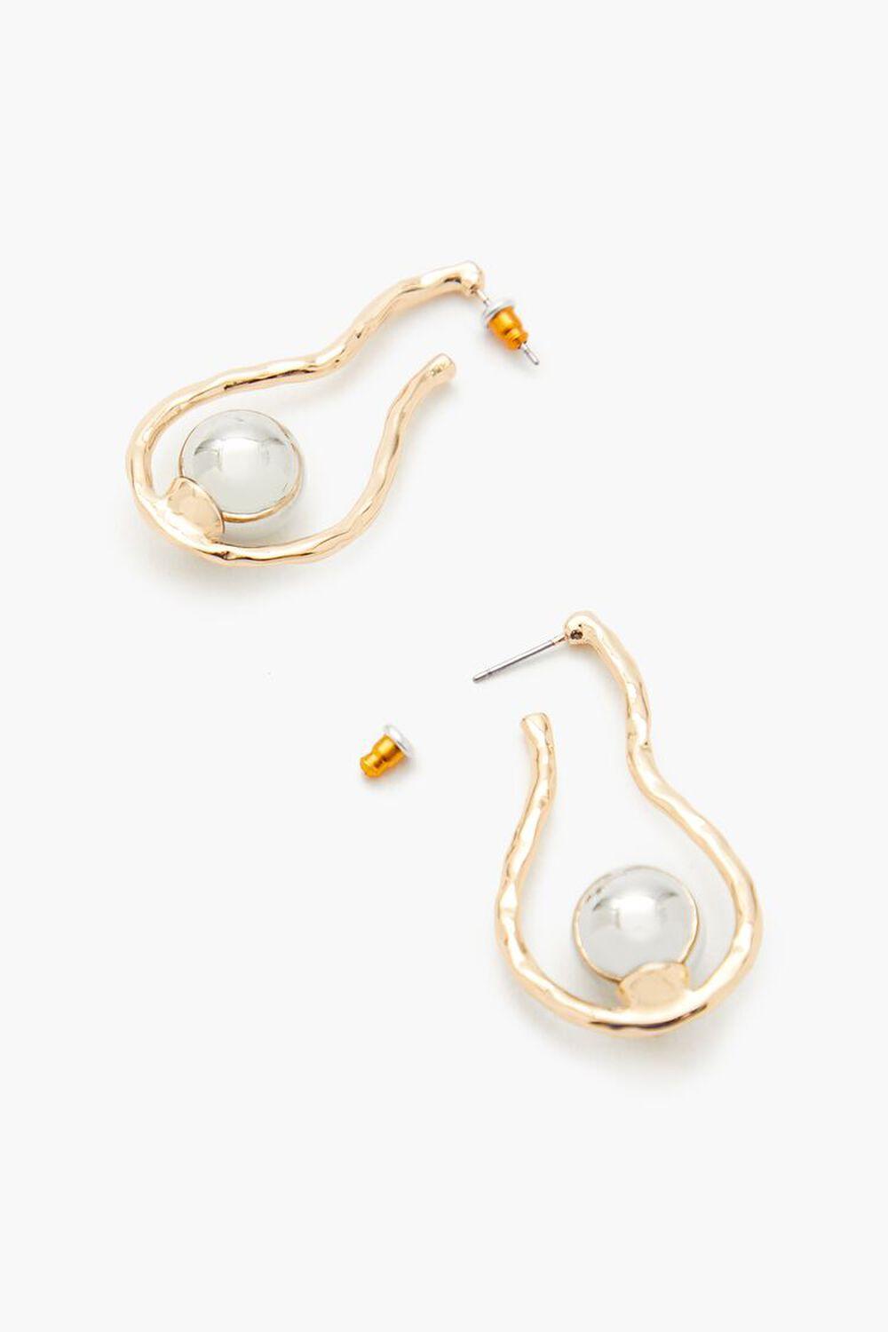 Faux Pearl Geo Drop Earrings | Forever 21 Product Image