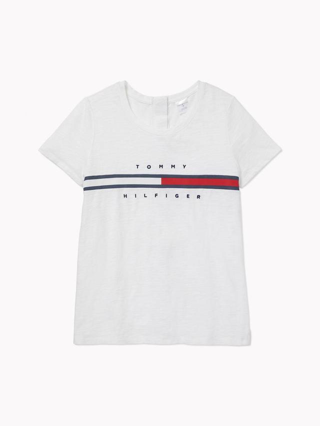 Tommy Hilfiger Women's Seated Fit Stripe Signature T-Shirt Product Image