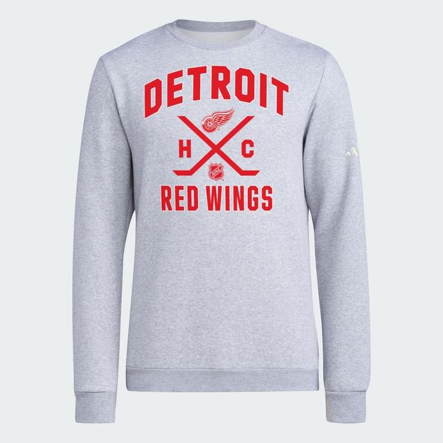 adidas Lightning Ice Hockey Long Sleeve Sweatshirt Medium Grey Heather 2XL Mens Product Image