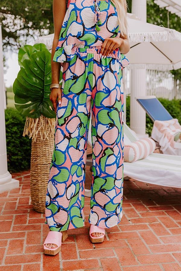 Set For Vacay High Waist Pants in Kelly Green Product Image