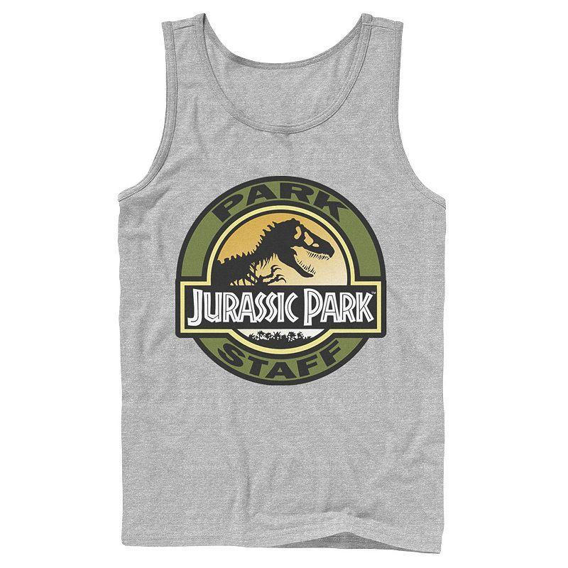 Mens Jurassic Park Staff Icon T-Rex Skeleton Tank Top Product Image