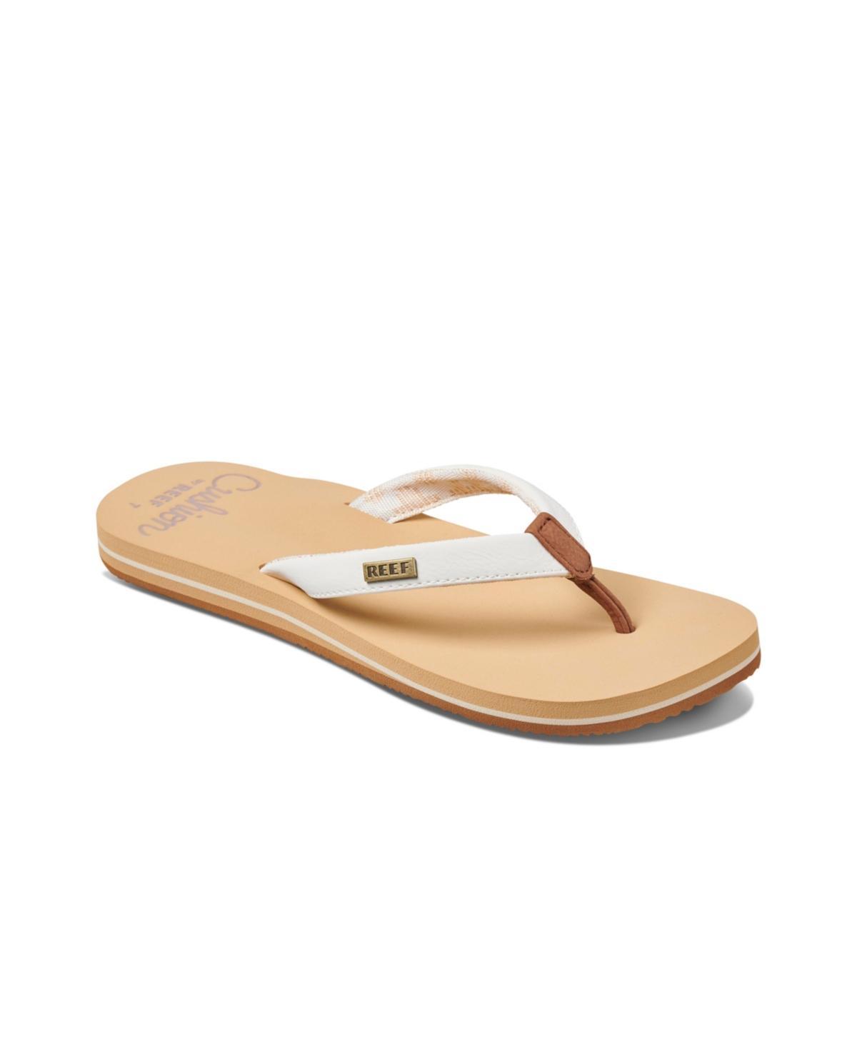 Reef Womens Cushion Sand Flip Flops -BLACK Product Image