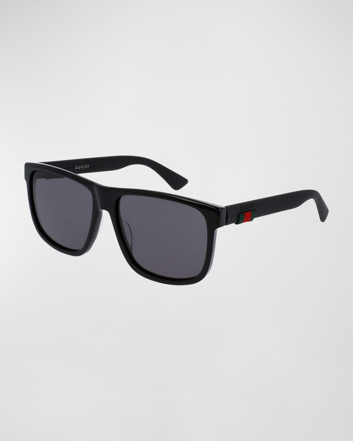 Mens 58MM Square Sunglasses Product Image