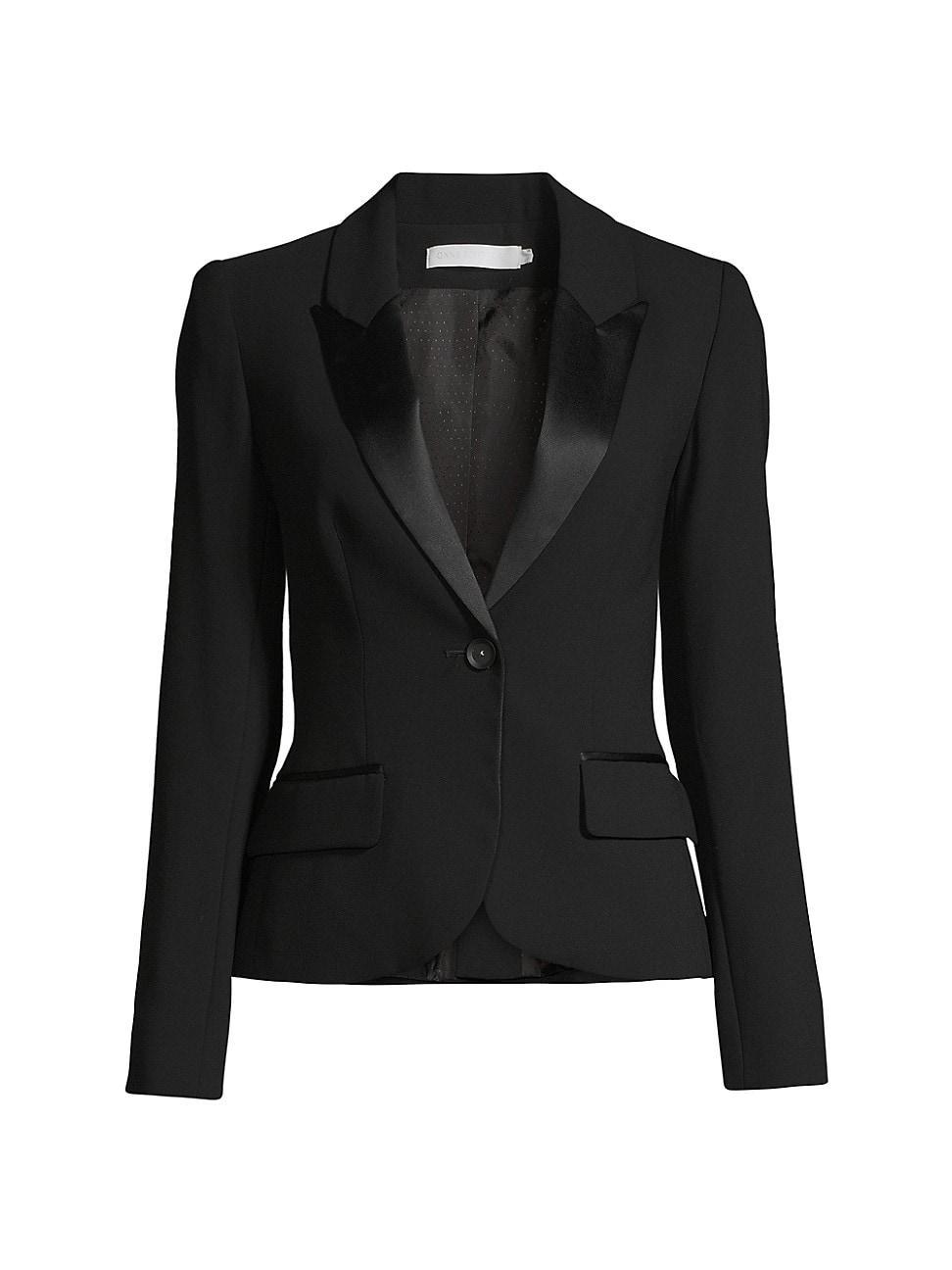 Womens Tailored Tuxedo Jacket Product Image