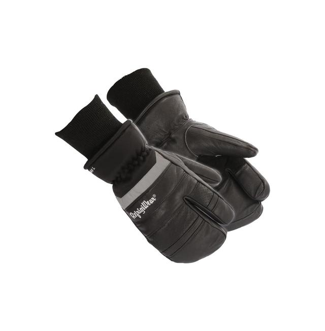 RefrigiWear Mens 3-Finger Winter Leather Mittens Product Image