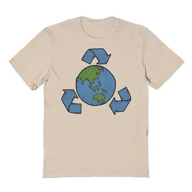 Mens Recycle The Earth Graphic Tee Brown Product Image