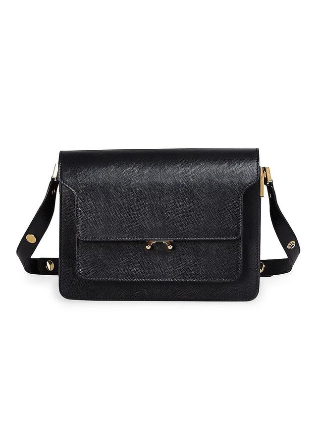 Womens Medium Trunk Leather Bag Product Image