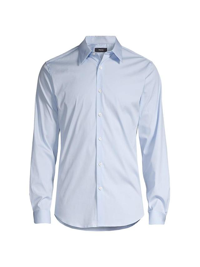 Mens Sylvain Wealth Poplin Long-Sleeve Shirt Product Image