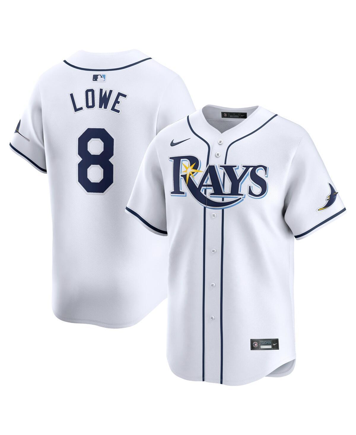 Mens Nike Brandon Lowe White Tampa Bay Rays Home limited Player Jersey - White Product Image