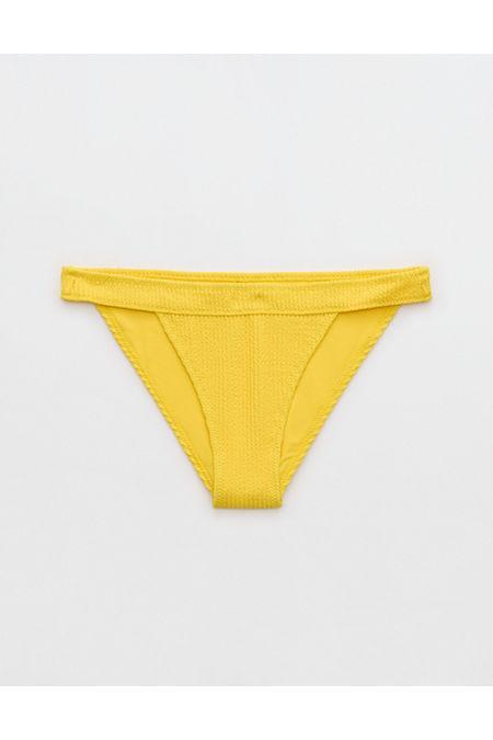 Aerie Crinkle Banded Cheeky Bikini Bottom Women's Product Image