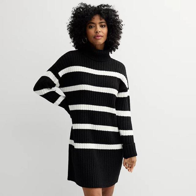 Womens Sonoma Goods For Life Turtleneck Sweater Dress Product Image