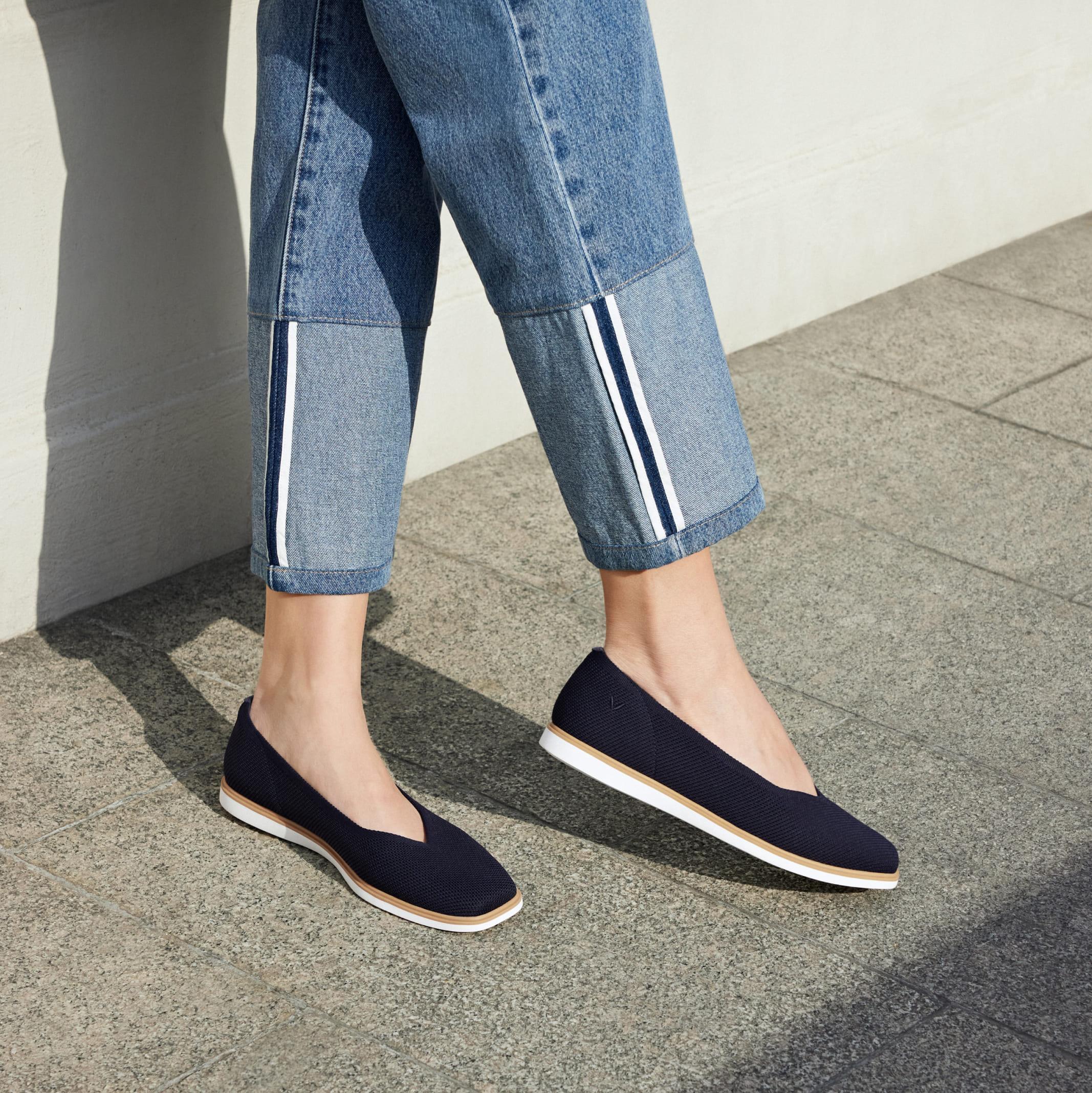 Square-Toe All-Day Standing Flats (Mabel) Product Image