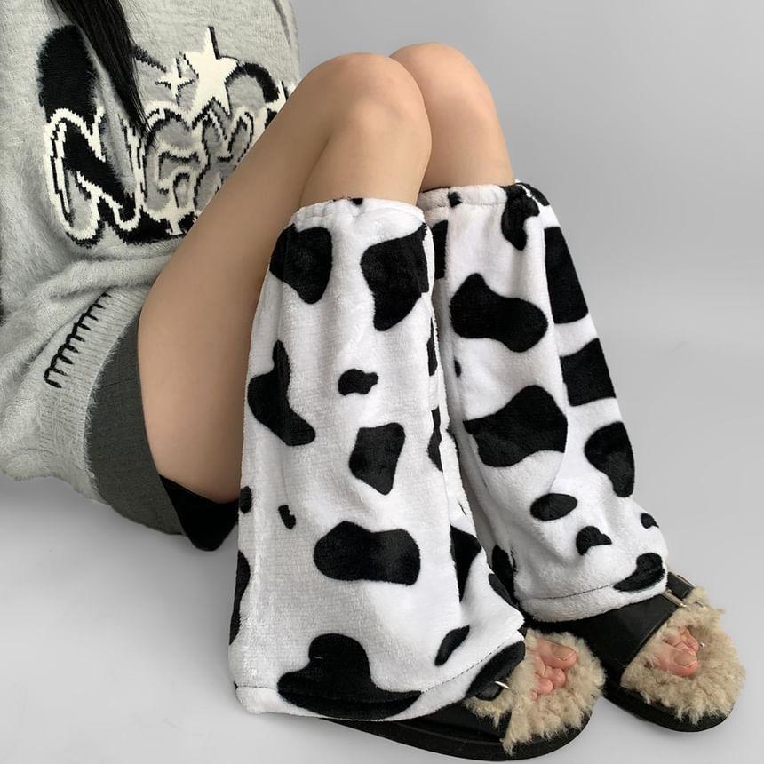 Cow Print Leg Warmers Product Image