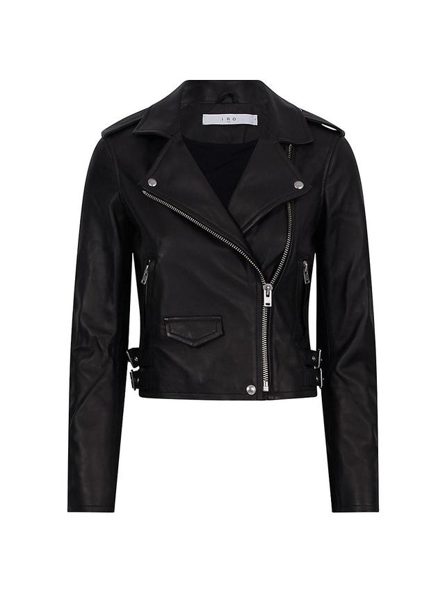 Womens Ashville Leather Jacket Product Image