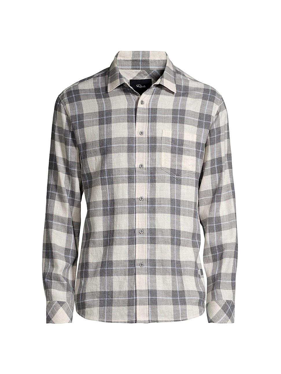 Rails Wyatt Relaxed Fit Plaid Cotton Button-Up Shirt Product Image