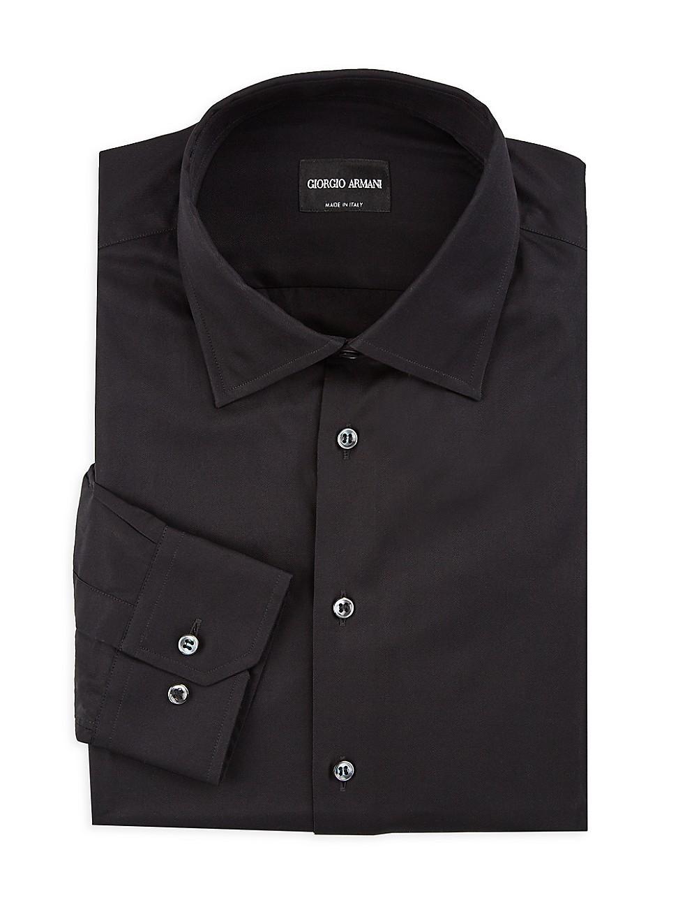 Mens Solid Dress Shirt Product Image