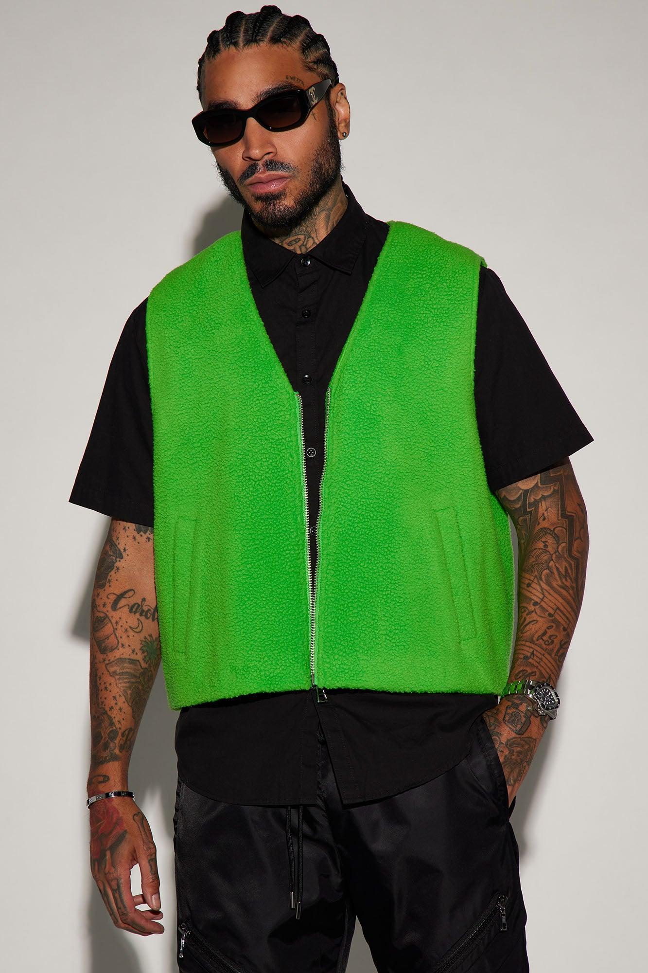 Boulder Sherpa Vest - Green Product Image