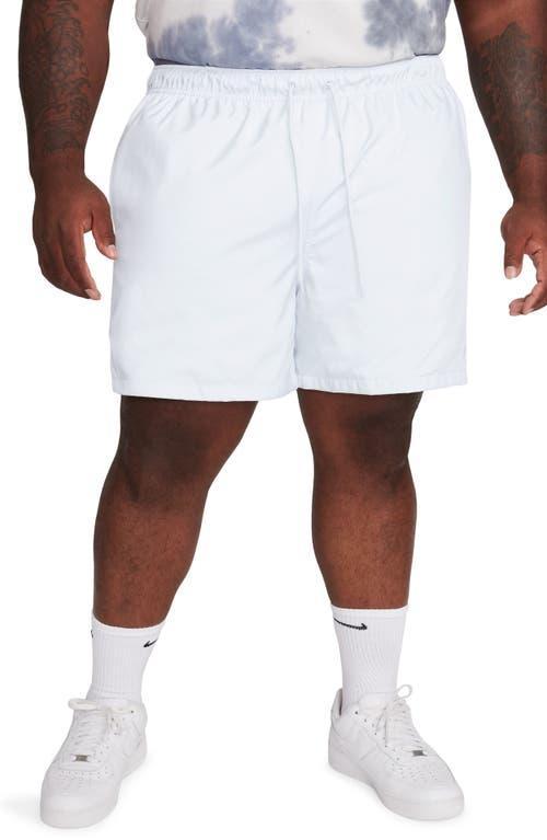 Mens Nike Club Woven Flow Shorts Pure White Product Image