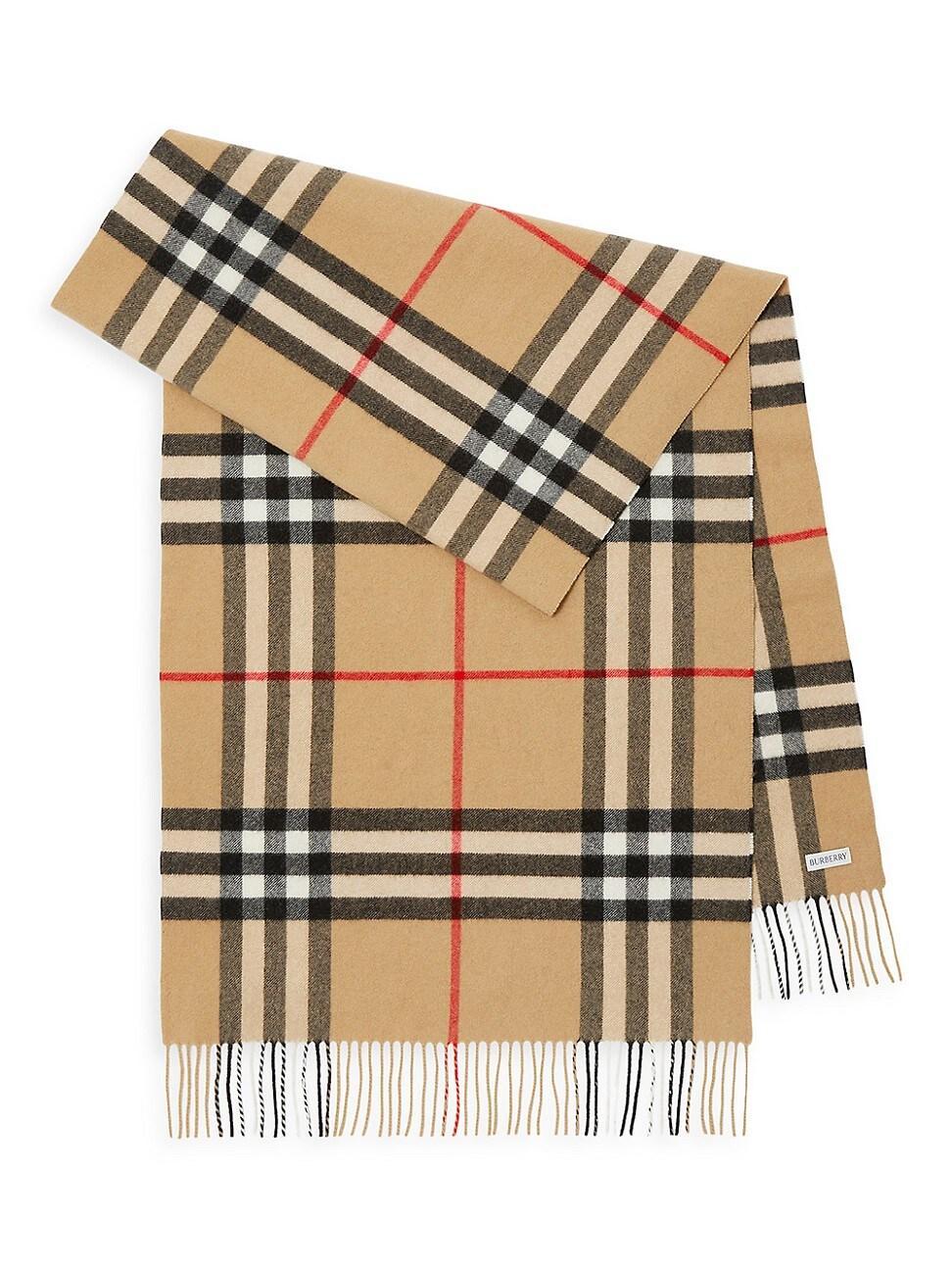 burberry Giant Check Washed Cashmere Scarf Product Image