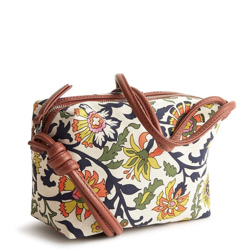 Vera Bradley Blake Crossbody Bags Women in Marrakesh Vines Pumice Stone Orange/White Product Image