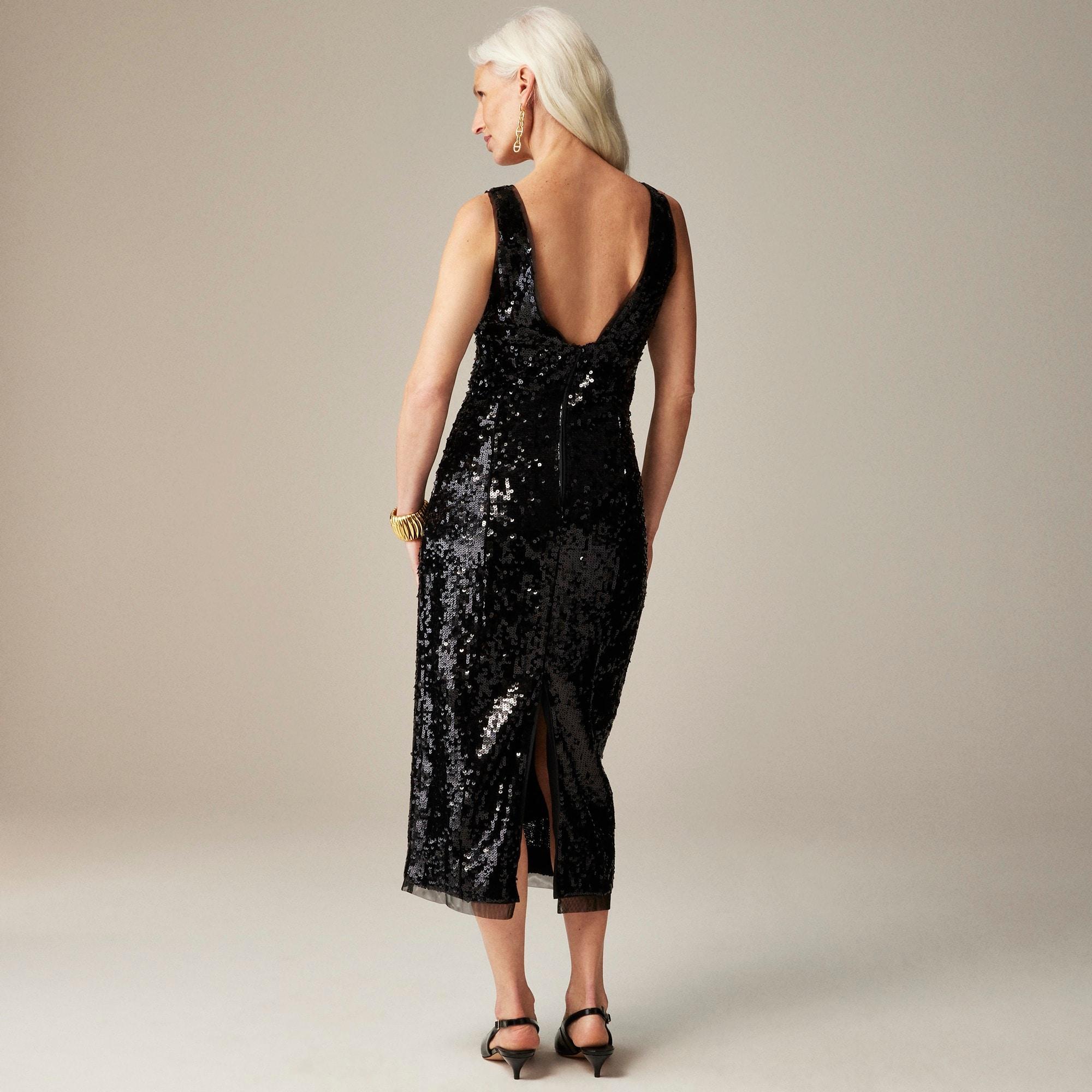 Sequin midi sheath dress Product Image