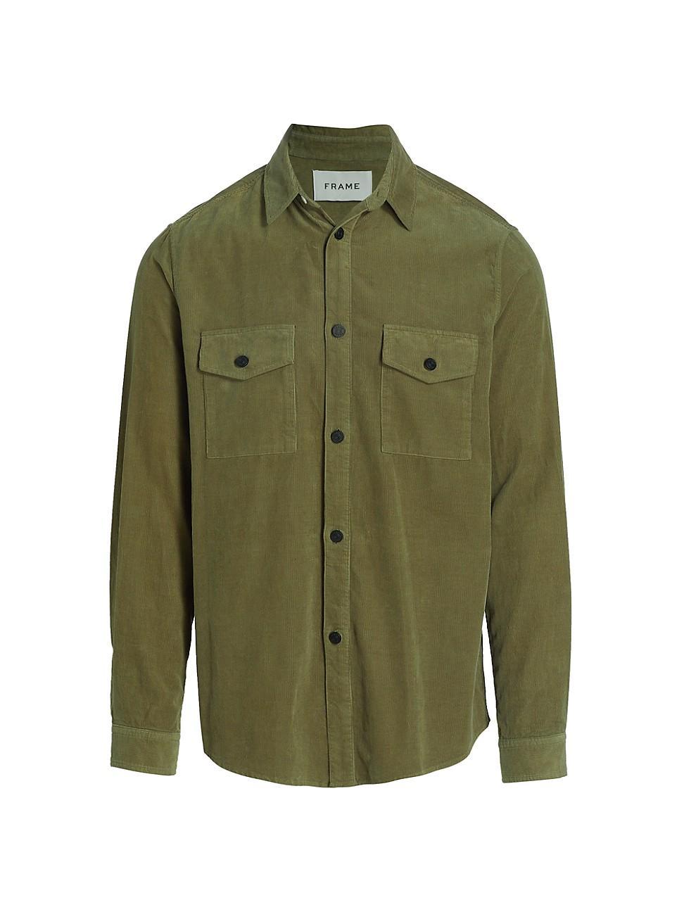 Mens Cotton Corduroy Overshirt Product Image