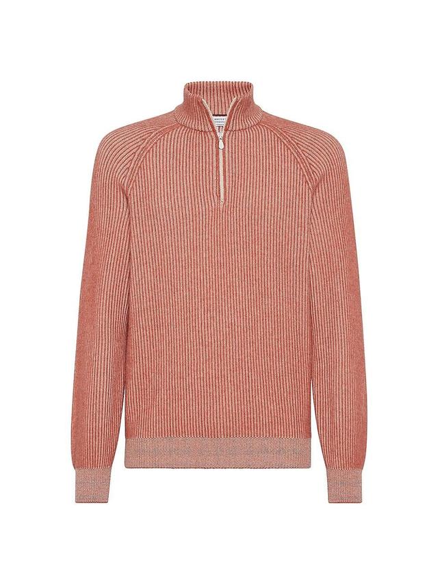 Mens Cashmere Vanis English Rib Turtleneck Sweater Product Image