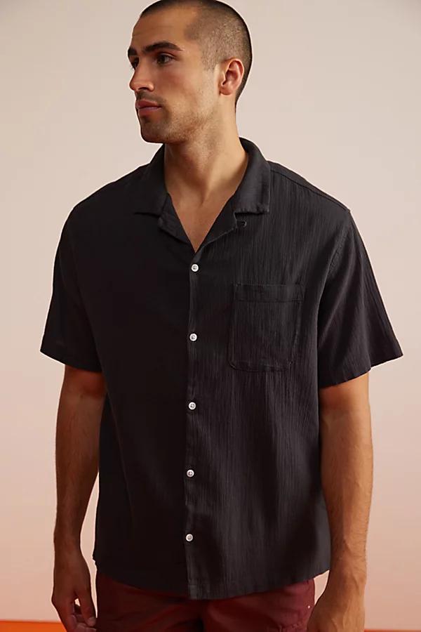 Standard Cloth Liam Crinkle Shirt Top Mens at Urban Outfitters Product Image