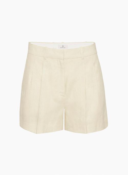 pleated linen mini short Product Image