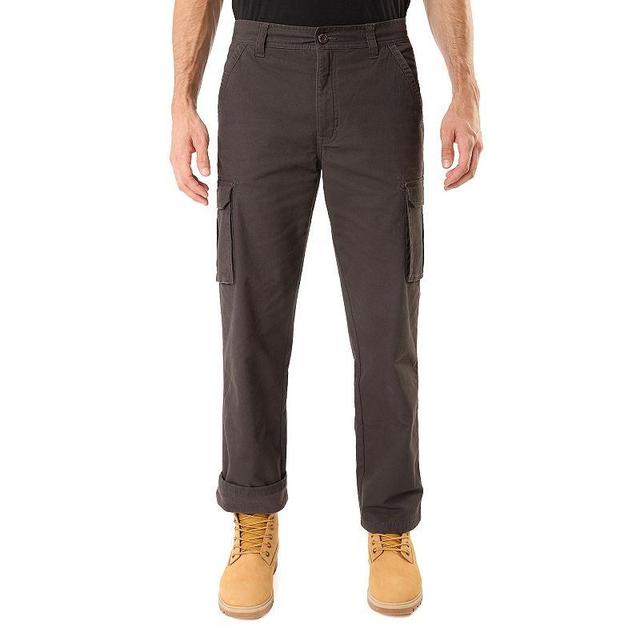 Big & Tall Smiths Workwear Stretch Fleece-Lined Canvas Cargo Pants, Mens Dark Blue Product Image