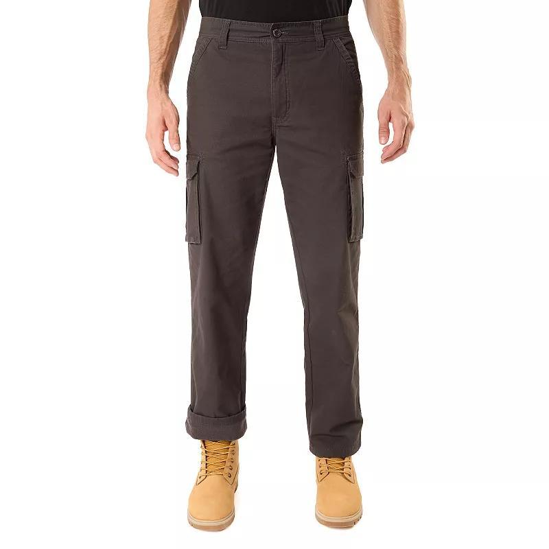 Big & Tall Smiths Workwear Stretch Fleece-Lined Canvas Cargo Pants, Mens Dark Blue Product Image