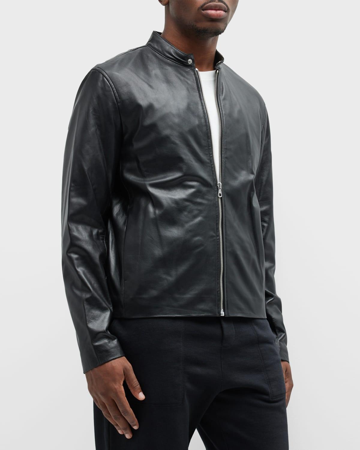 Mens ICONS Archive Cafe Racer Leather Jacket Product Image