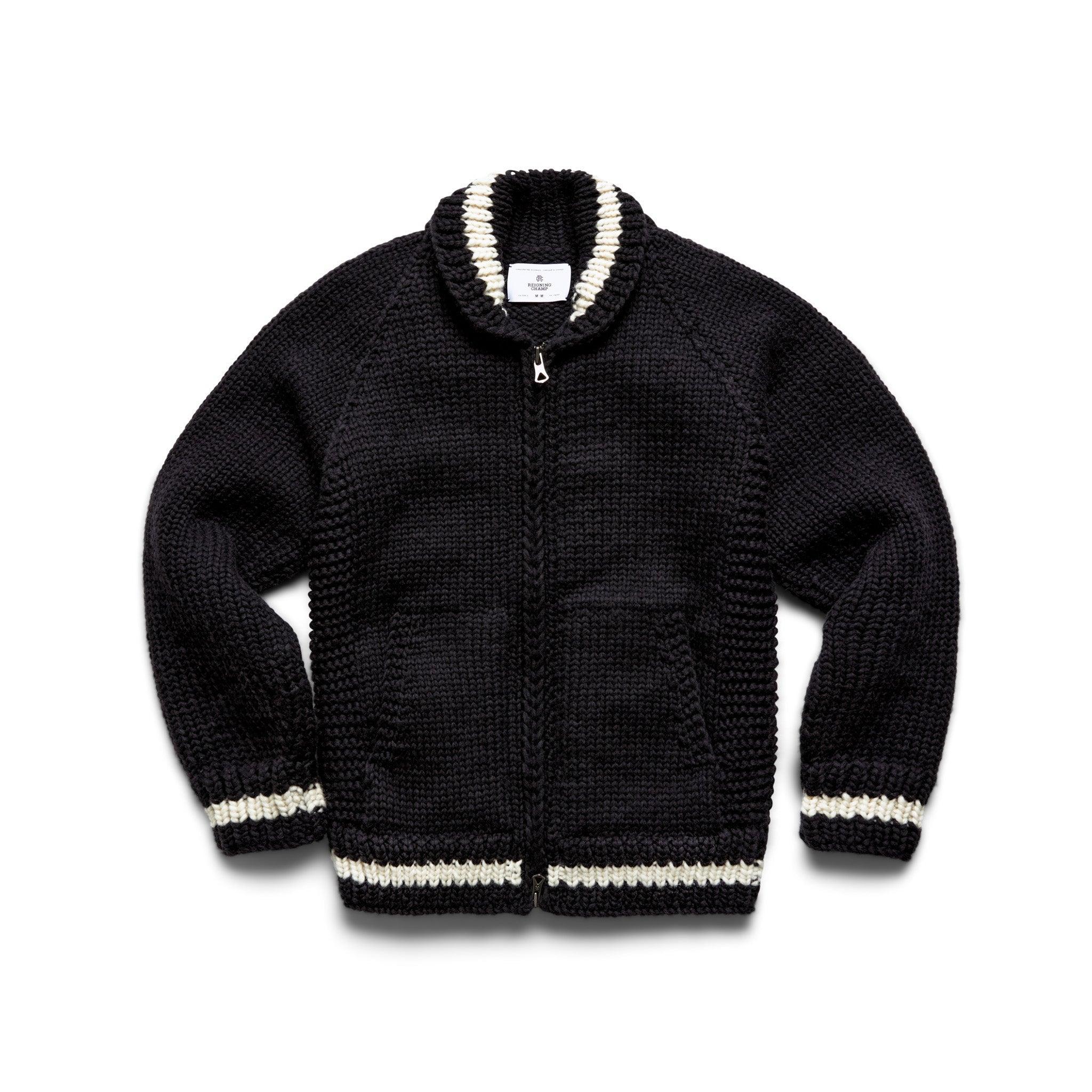 Handknit Varsity Sweater Male Product Image