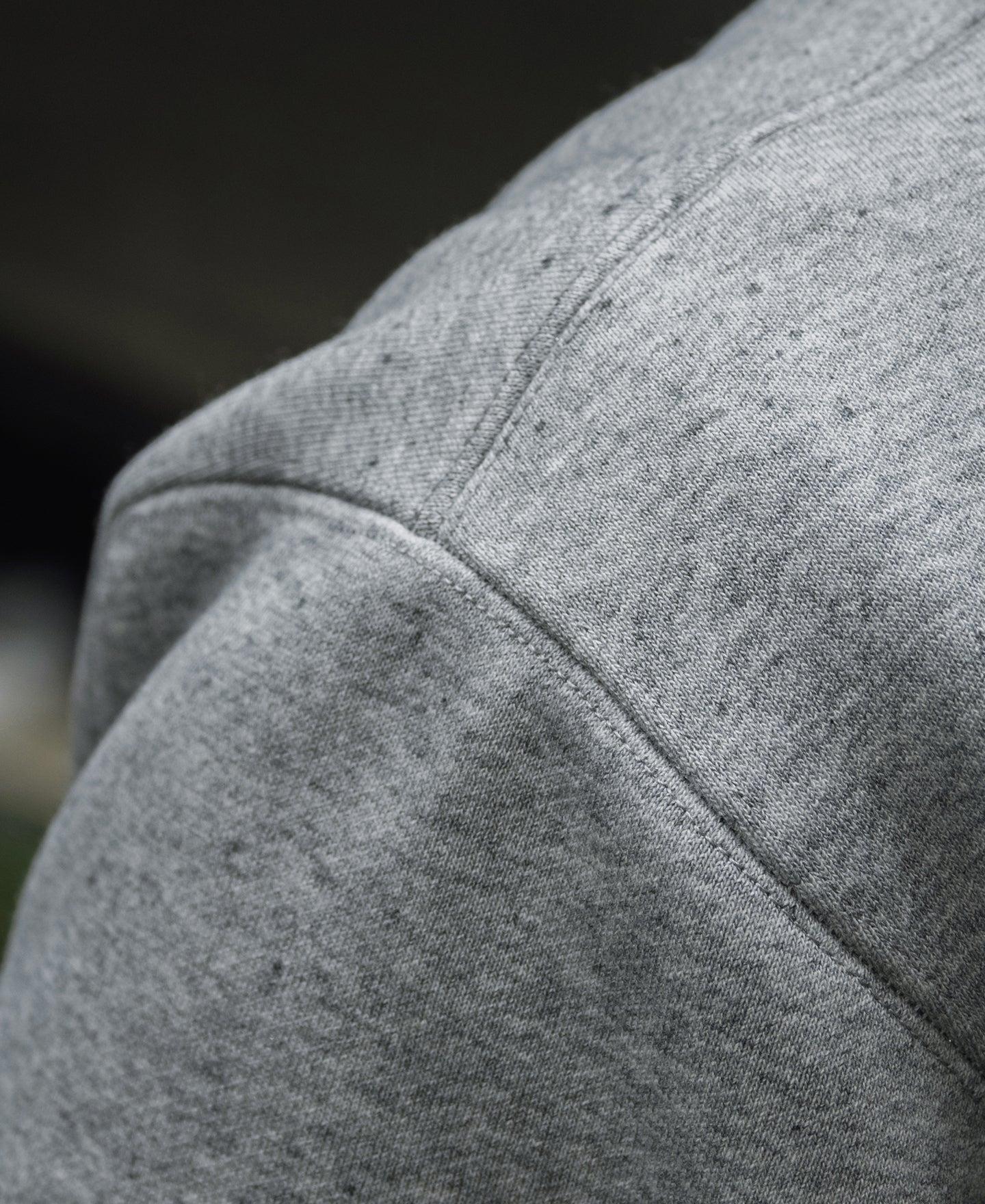 Racing Half-Zip Heavyweight Fleece Sweatshirt - Gray Product Image