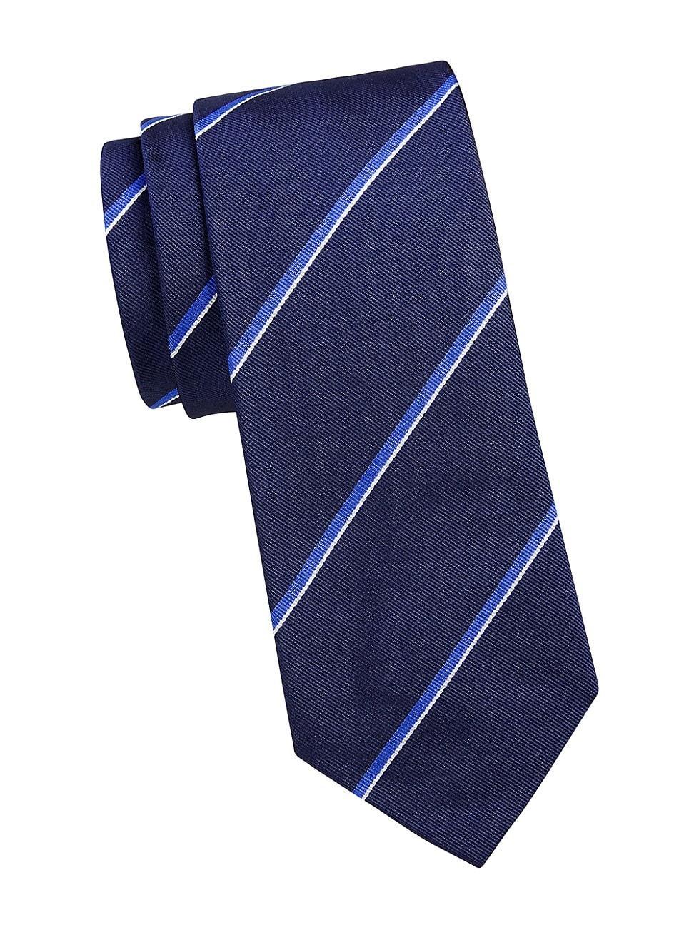 Mens Super Striped Silk Repp Tie Product Image