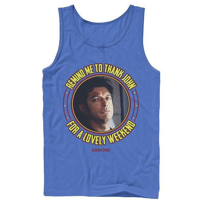 Mens Jurassic Park Remind Me To Thank John For The Weekend Tank Top Product Image