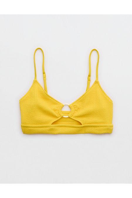 Aerie Crinkle Scoop Cutout Bikini Top Women's Product Image