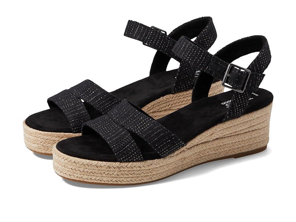 TOMS Audrey Ankle Strap Espadrille Platform Wedge Sandal Product Image